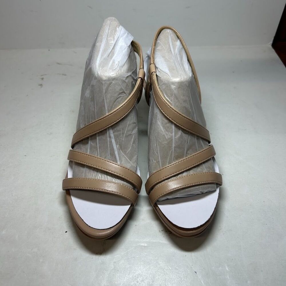 Naturalizer Womens 5.5 M Creme Brulee Brenta Strappy High Heels NIB RJ3 - Picture 4 of 4